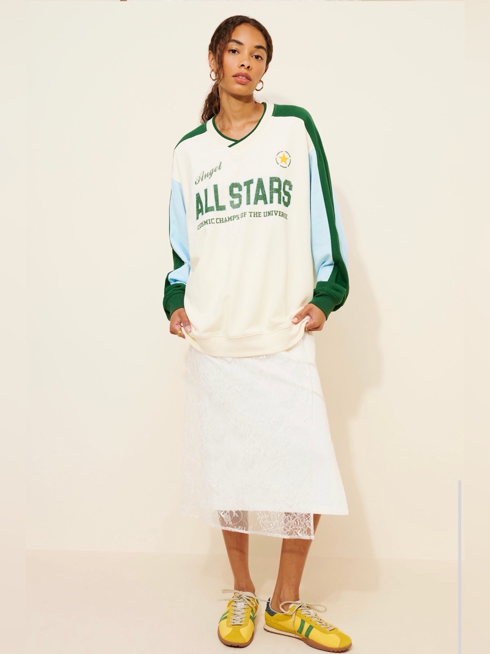 The Mayfair Group Angels Allstars Sports Crewneck Sweatshirt